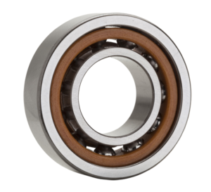 The picture shows an NTN angular contact bearing.