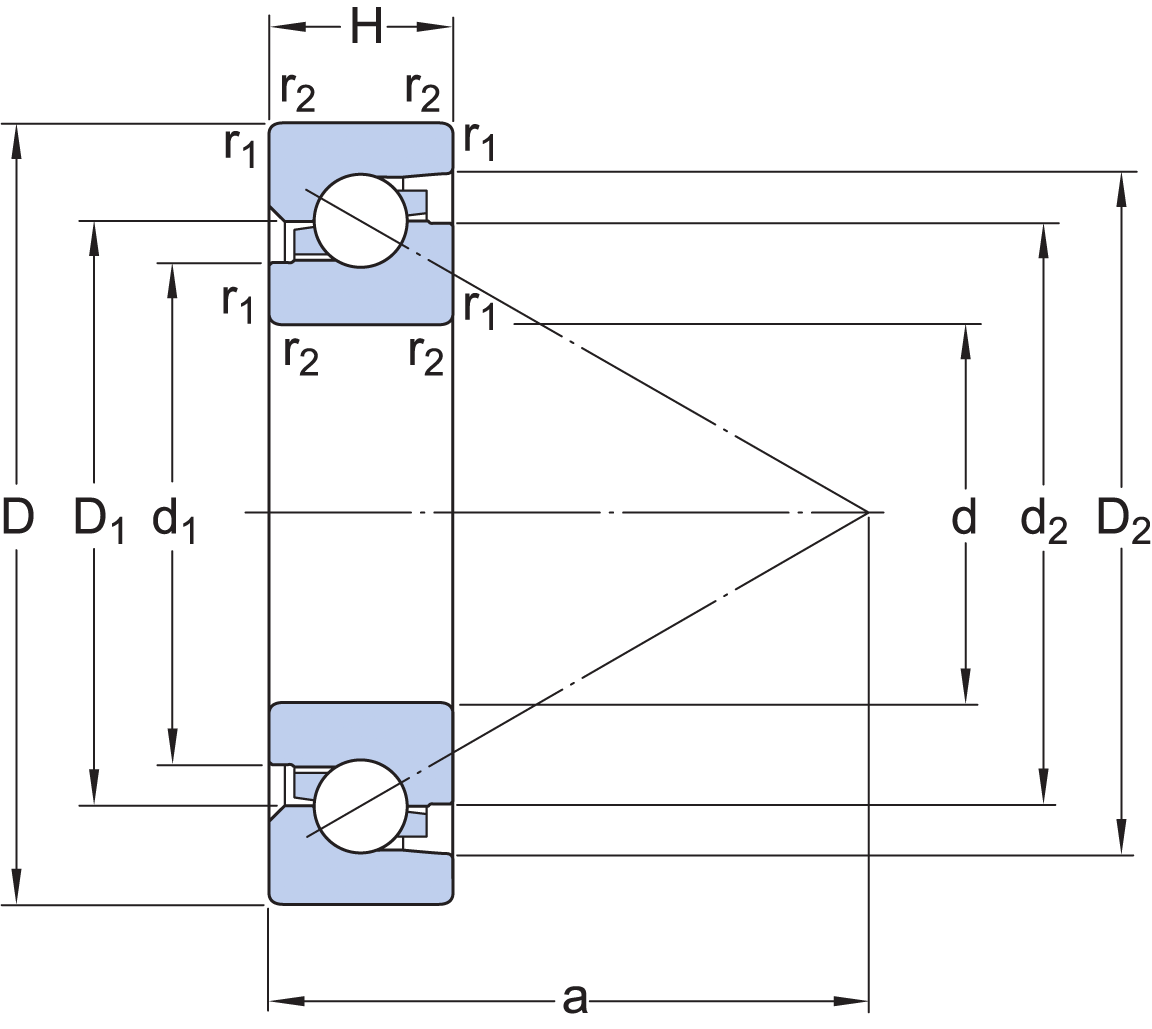 Ball screw support bearing