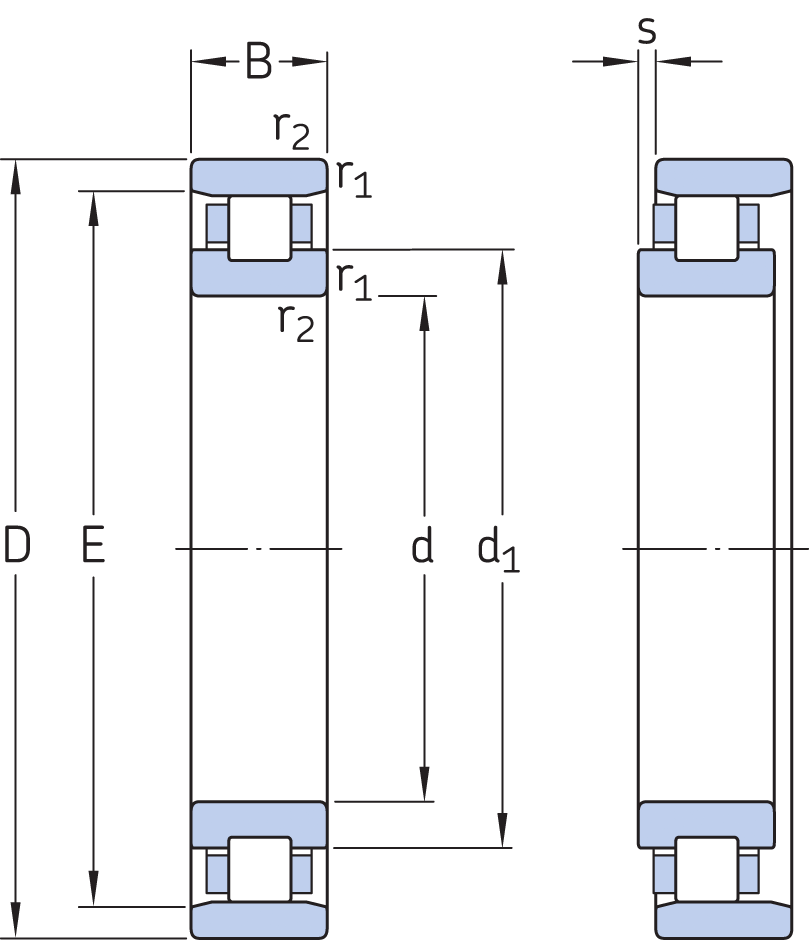 Tapered single row N10 series bearing