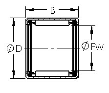 Double seal caged retained roller bearing