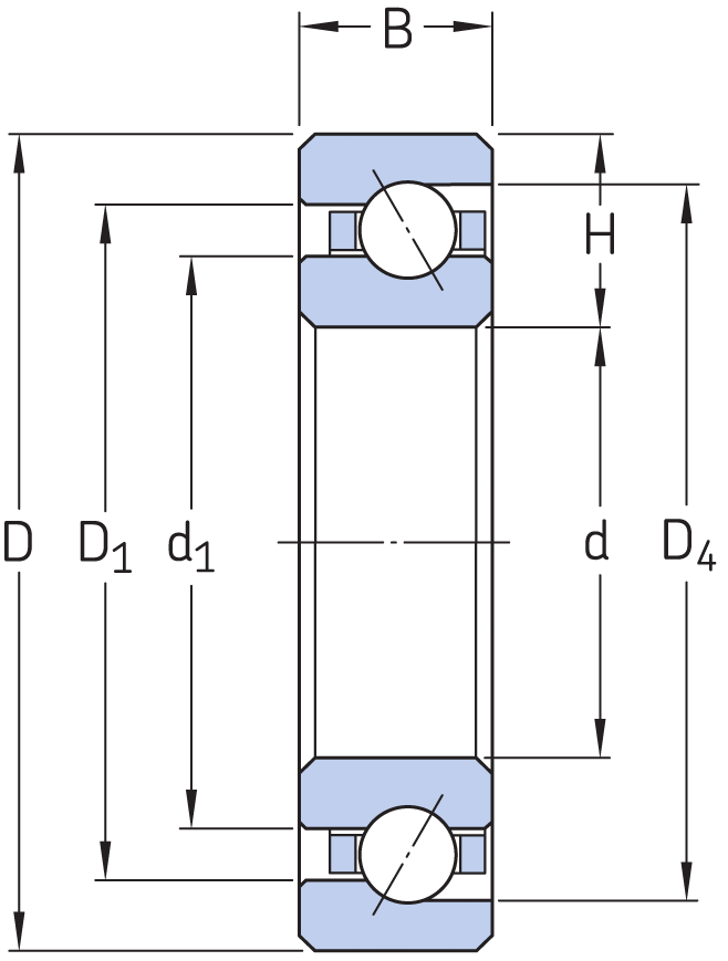 Angular contact bearing