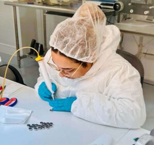 Alpine Bearing employee completing bearing relubrication services